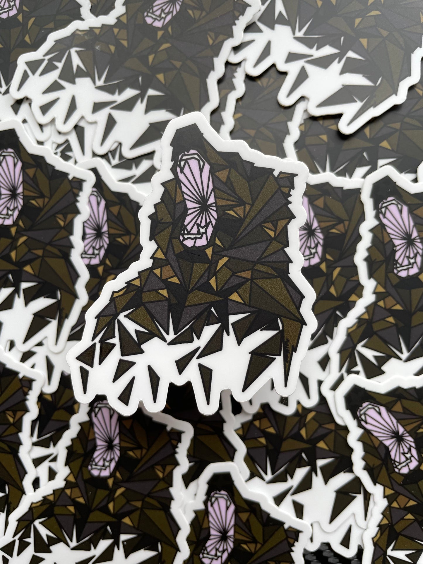 Geometric Bear Sticker