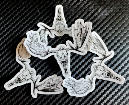 Moose Skull Sticker