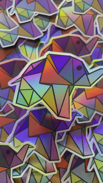 Geometric Elephant Sticker