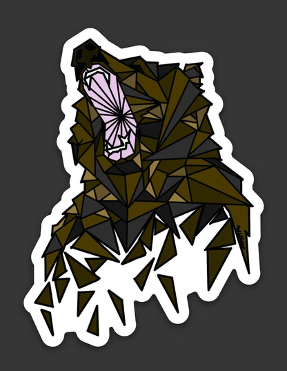 Geometric Bear Sticker