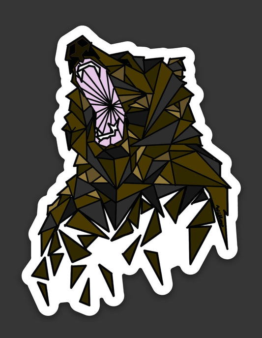 Geometric Bear Sticker