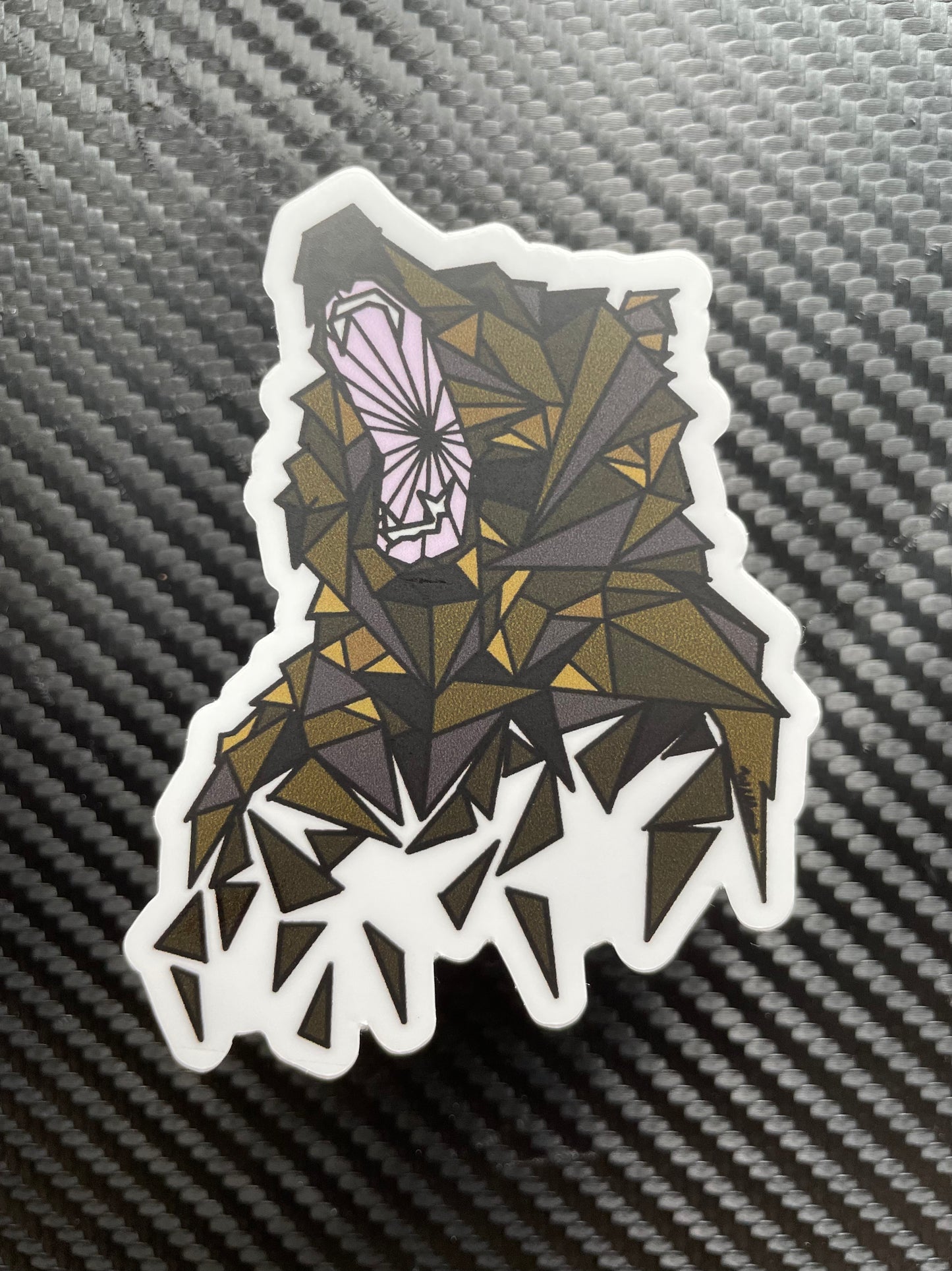 Geometric Bear Sticker