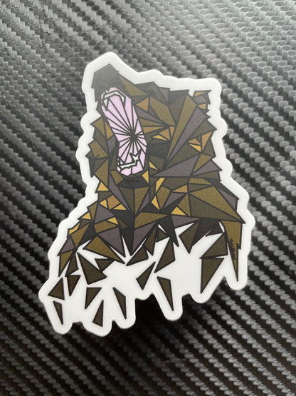 Geometric Bear Sticker